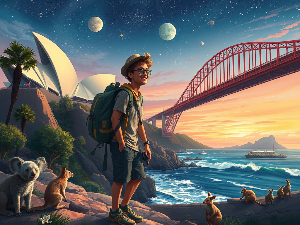 Melvin de Haan en Australie